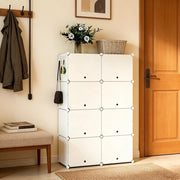 SCARPIERA 36,5x94x144 cm Bianca in ABS, Metallo e PP