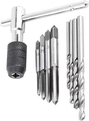Set di chiavi a vite - Materiale in acciaio resistente - Viti M3-M6 - Trapani a spirale 2,5-5,2 mm - Kit di taglieria per fili - Peso ridotto 126 g - Set di taglieria per fili