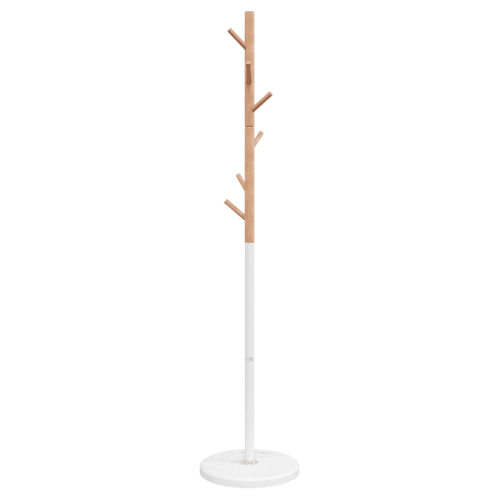 Appendiabiti Bianco 172 cm in Ferro Verniciato a Polvere 377088