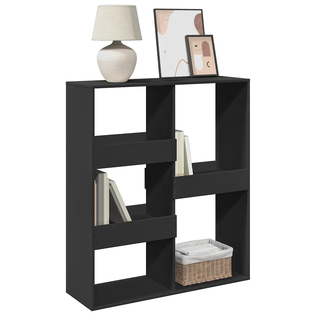 Divisorio Ambienti | Divider per stanze | Paravento Nero 100x33x115 cm in Truciolato