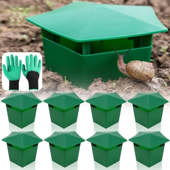 Pacchetto per Slanci - 8 trappole riciclabili per slanci in giardino, protezione per piante