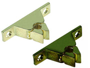 PINZA FERMAPORTA SENZA INCONTRO- - mm.60x32x14h. ottone bronzato - 10 pezzi