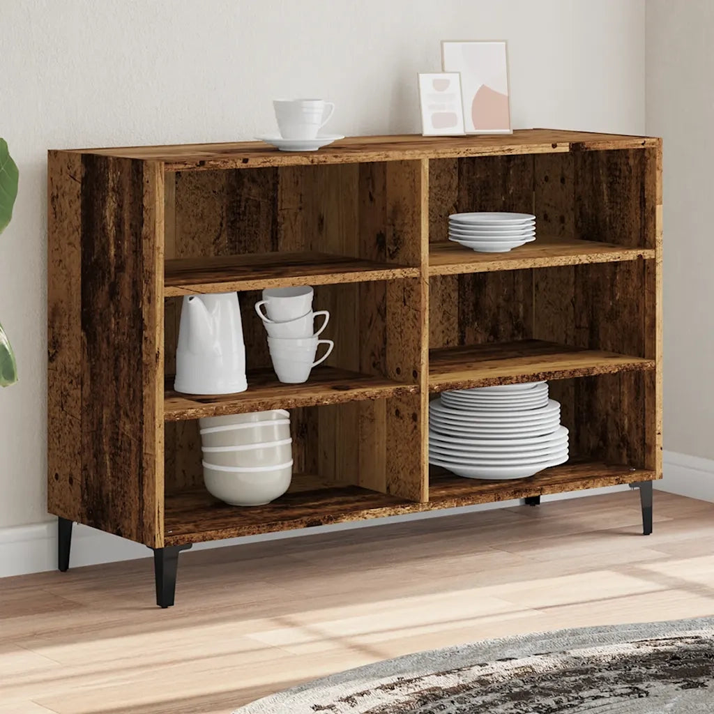 Credenza-Buffet-Armadio da cucina Legno Antico 103,5x35x70 cm in Truciolato 876941
