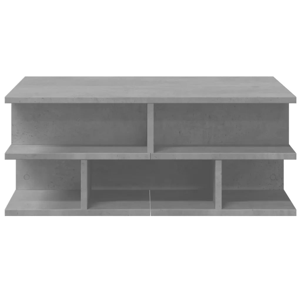 Tavolino da salotto | Tavolino da caff¨¨ | Tavolino da Soggiorno Grigio Cemento 70x70x29cm Legno Multistrato