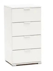Cassettiera 4 cassetti bianco già montato L45 H85 P38