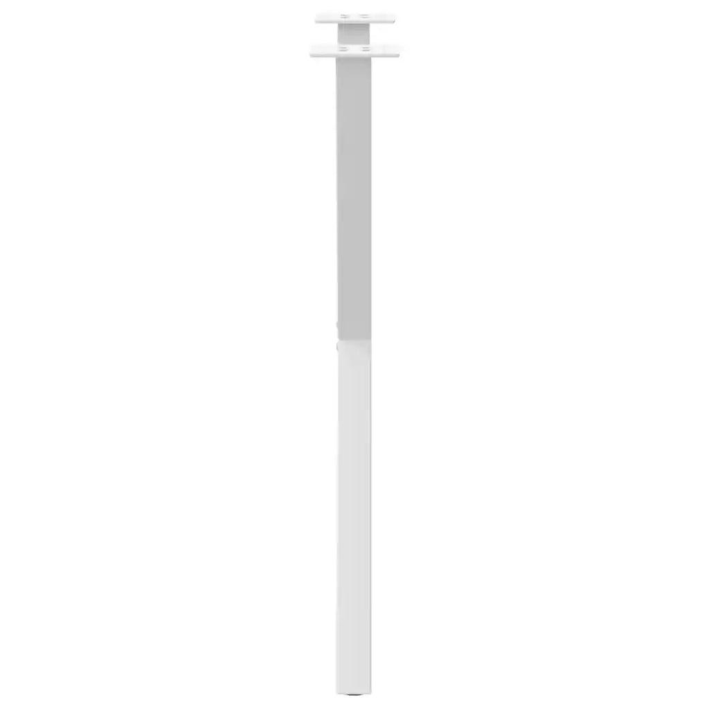 Gambe per tavolo da pranzo a forma di X 2 pz bianche 50x(72-73) cm in acciaio 4012909