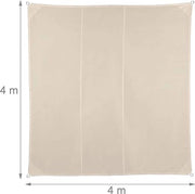 Ombrellone acqua e UV resistente / per terrazza, balcone / parasole 4 x 4 m