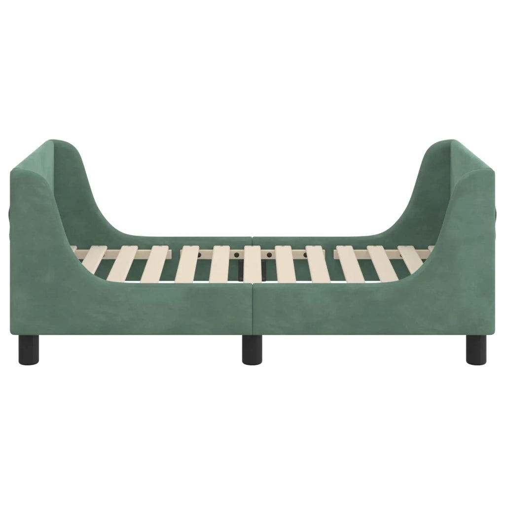 Struttura letto per bambini con testata Verde Mare 70 x 140 cm