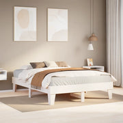 Letto senza Materasso Bianco 140x200 cm Legno Massello di Pino