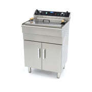 Friggitrice - 35L - 1 Cestello - con Rubinetto di Scarico - 400V