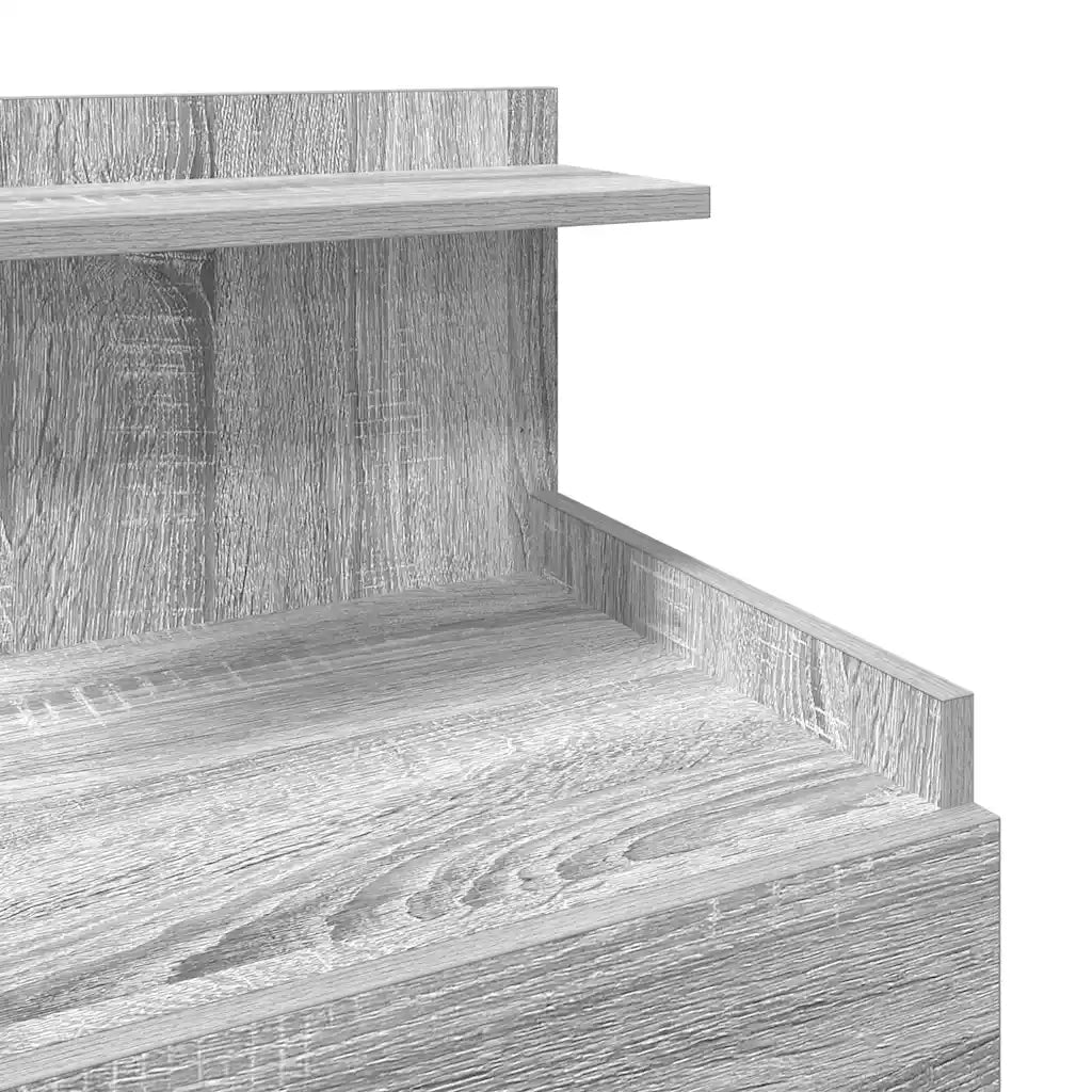 Comodini 2 pz con 2 cassetti Grigio Sonoma 40x36,5x62 cm