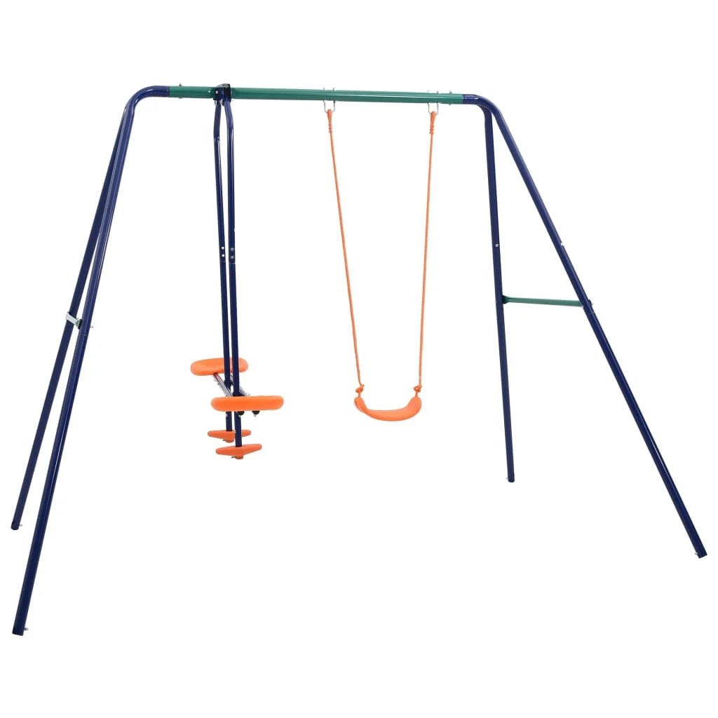 Altalena a 3 posti in acciaio dimensioni 240 x 156 x 180 cm codice 02_0004964.