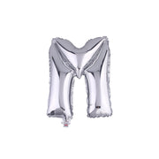 Trade Shop - Palloncino Gonfiabile Elio Lettera M Argento 35 Cm Compleanno Festa Party Casa -