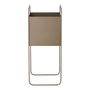 Vaso per Piante HN17, Marrone, Metallo, 22,5x22,5x54 cm