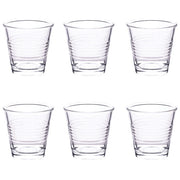 Villa d'Este Home 5913495 Glace Party Set 6 Bicchieri da Liquore in Vetro 90 ml colore Trasparente
