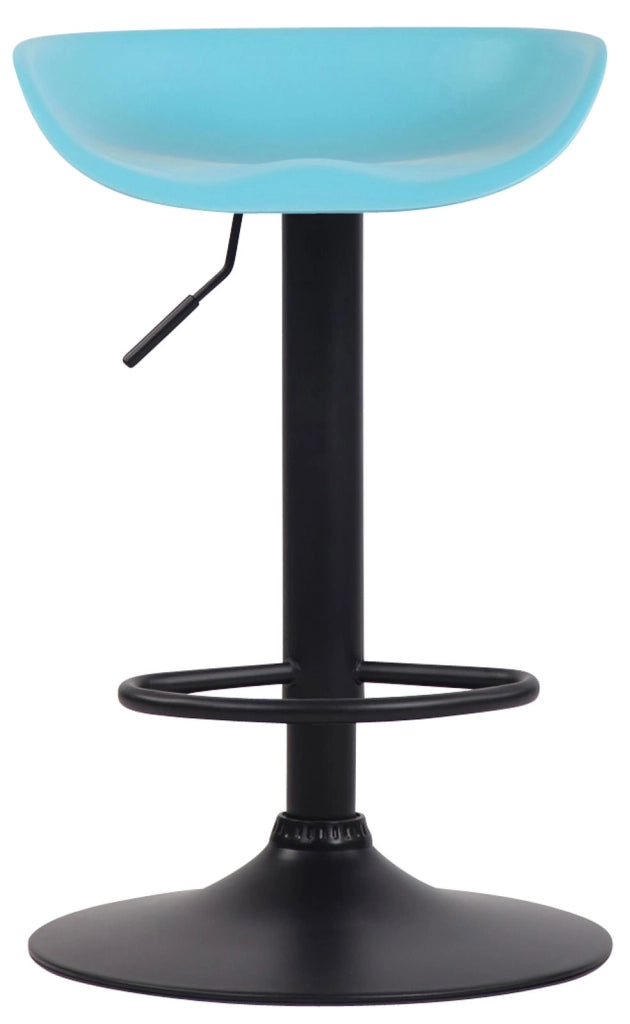 Set di 4 sgabelli da bar Anaheim in plastica blu,nero
