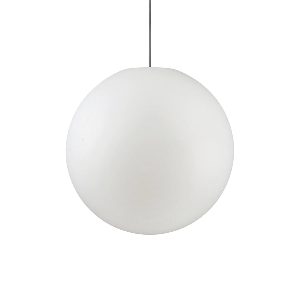 Sospensione Moderna Sole Alluminio Bianco 1 Luce E27 D50Cm