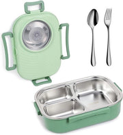 Bento box per adulti e bambini - 1400 ml - contenitore per snack e pasti - impermeabile - cassetta per pane con contenitori - resistente al lavastoviglie - resistente al forno a microonde - contenitore per snack - bento box per picnic - lavoro - viaggio.