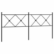 Testiera | Testata di Ricambio in Metallo Nero 180 cm