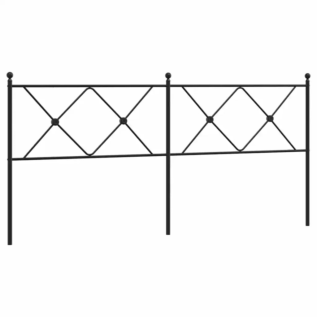 Testiera | Testata di Ricambio in Metallo Nero 180 cm