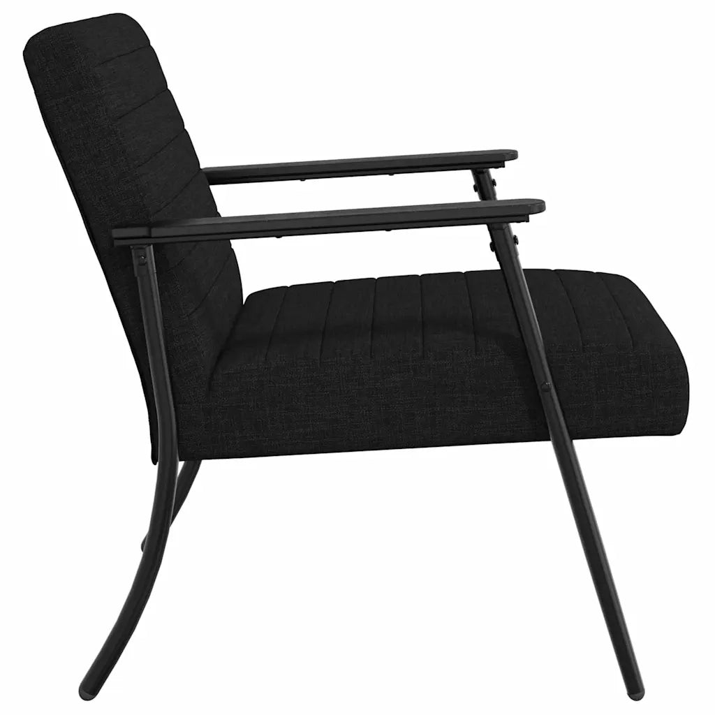 Poltrona | Sedia Relax Nero 59 x 75 x 78 cm Tessuto
