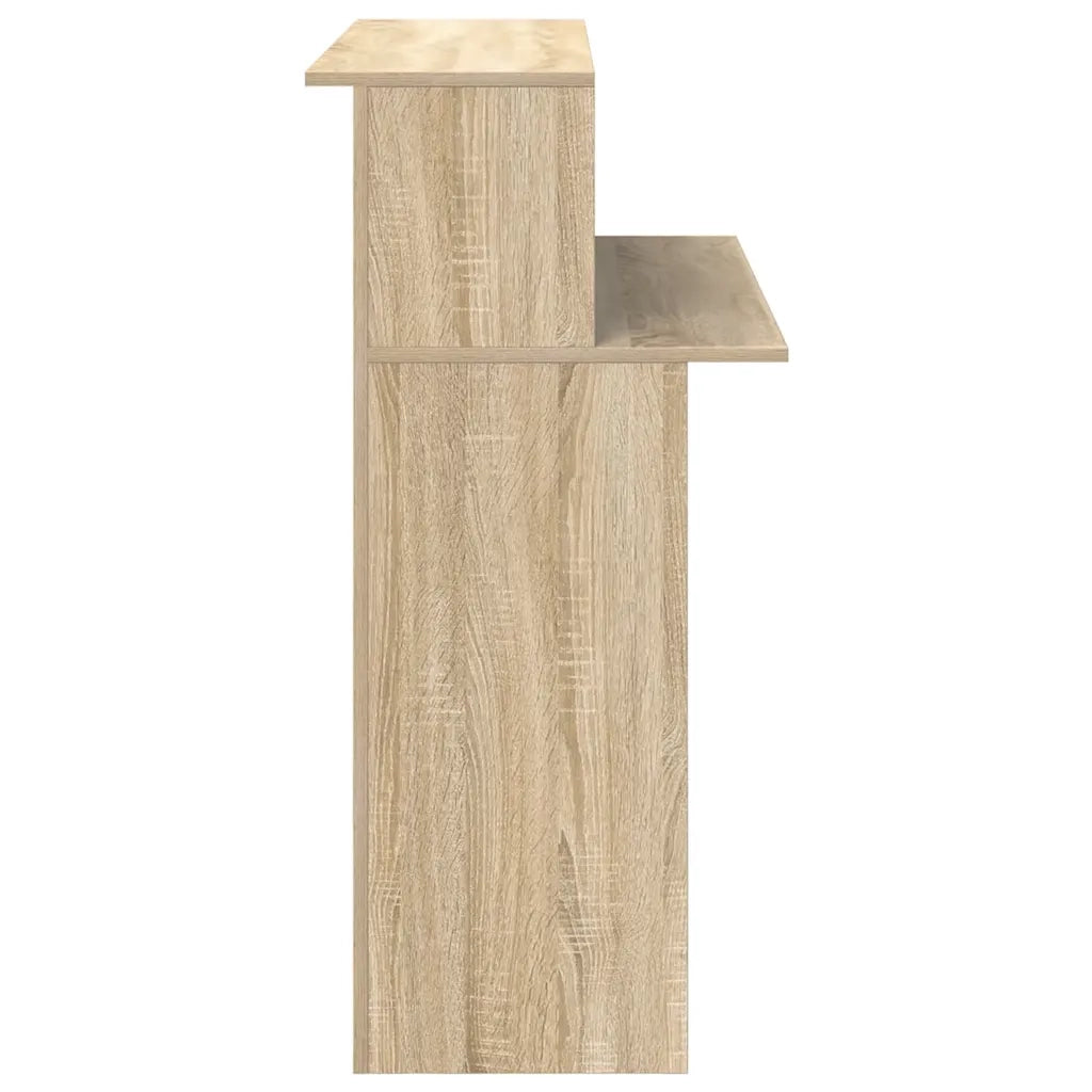 Scrivania per Reception Rovere Sonoma 100x50x103,5 cm in Legno Massello 859026