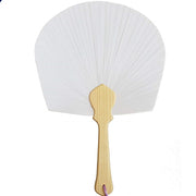 Trade Shop - Set 6 Pezzi Ventagli Ventaglio Tondo Bianco Segnaposto Ricevimento Matrimonio -