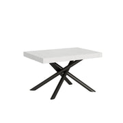 Tavolo allungabile 90x120/224 cm Famas telaio Antracite - Bianco Frassino