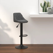 Sgabello da Bar Grigio Scuro in Velluto cod mxl 60970