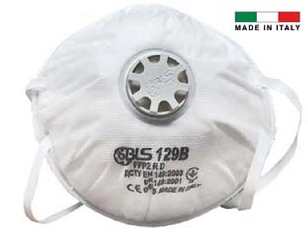 10pz mascherine con valvola classe ffp2 serie bls classic - 129b cod:ferx.fer388627