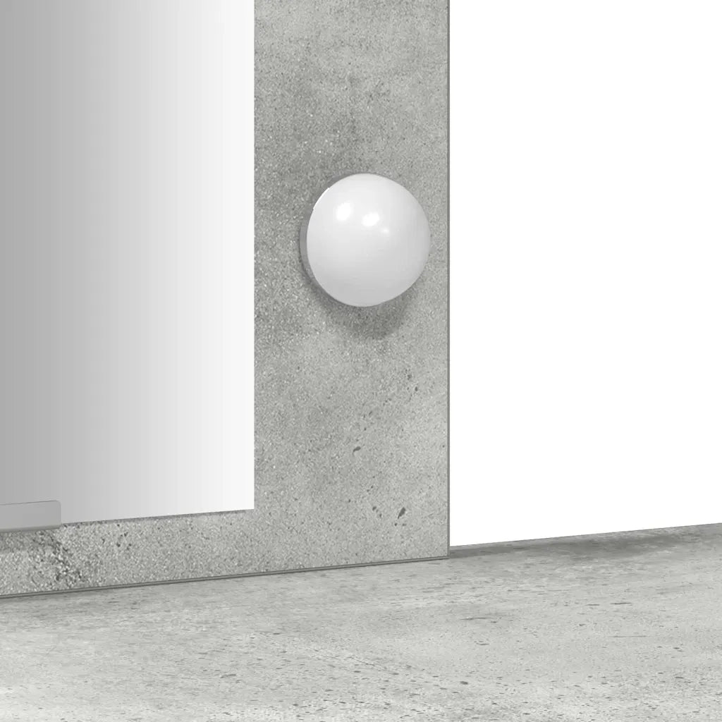 Toeletta | Tavolo da Trucco con porta Grigio chiaro 102 x 33 x 135 cm