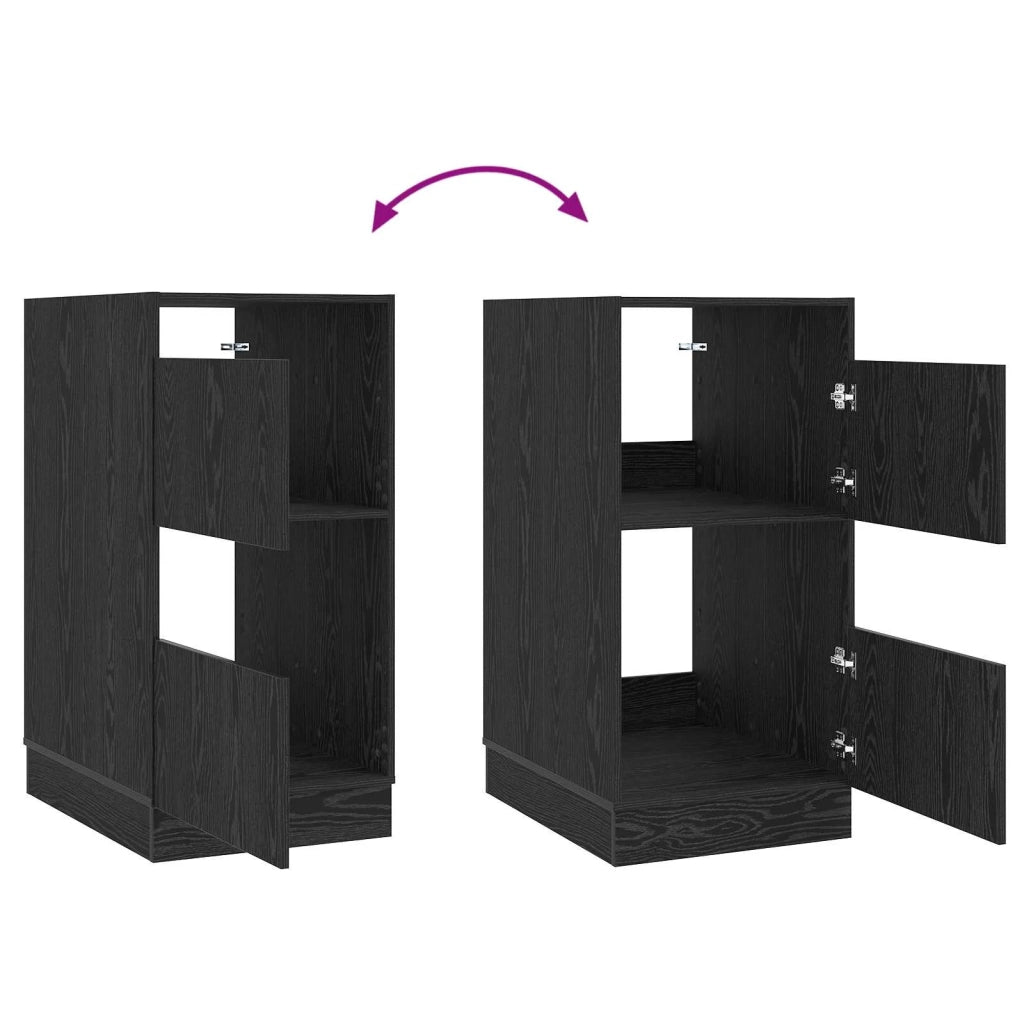 Mobile da lavanderia con porta Rovere Nero 50 x 68 x 102 cm 3422801