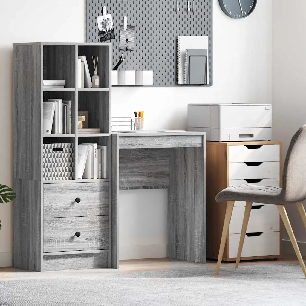 Scrivania | Tavolo da Ufficio Grigio Sonoma 60 x 40 x 76 cm