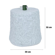 MAURY'S BASE SUPPORTO ALBERO DI NATALE EFFETTO TRONCO DIMENSIONI 32X26X30+4CM COLORE BIANCO