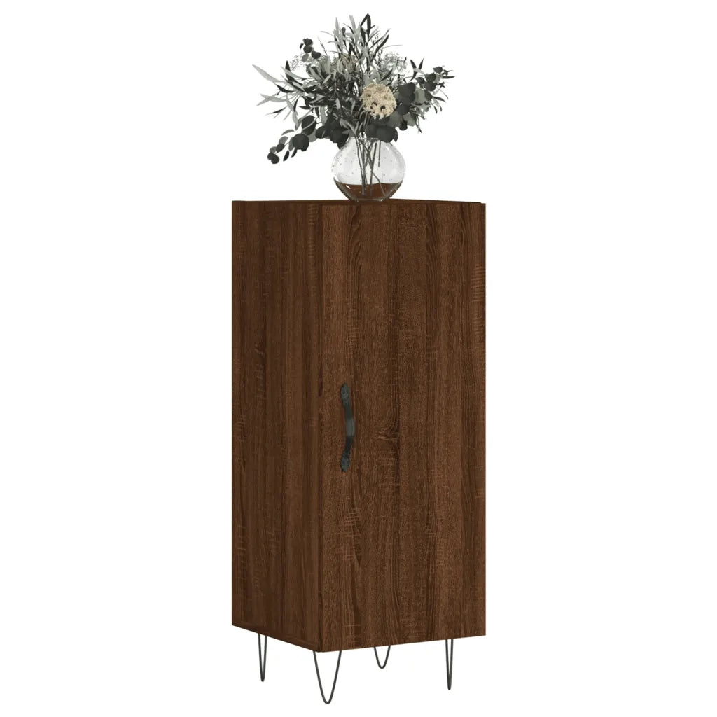 Credenza | Madia | Buffet da pranzo | Armadio da pranzo Rovere Marrone 34,5x34x90 cm in Legno Multistrato
