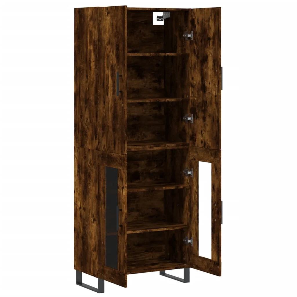 Buffet credenza cassettiera armadio mobile contenitore organizer cucina soggiorno salotto alto 69,5 x 34 x 180 cm legno ingegnerizzato marrone 02_0033426