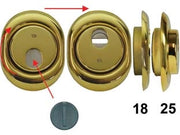 DEFENDER MAGNETICO MAG MONOLITO ANTIACIDO MRM29B OTTONATO LUCIDO  mm.68x88x25h. MRM29    DISEC