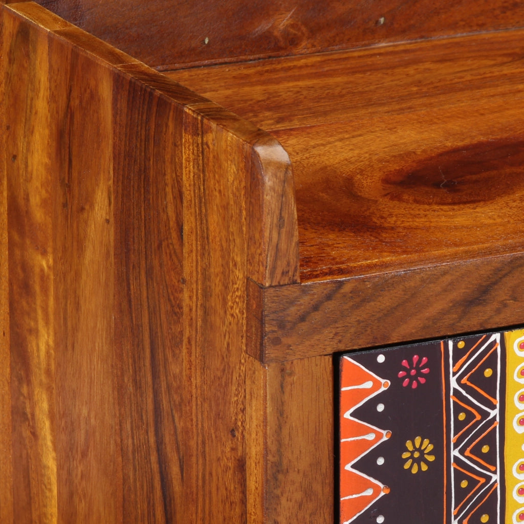 Panchina per scarpe  100x35x45 cm in legno massello di acacia