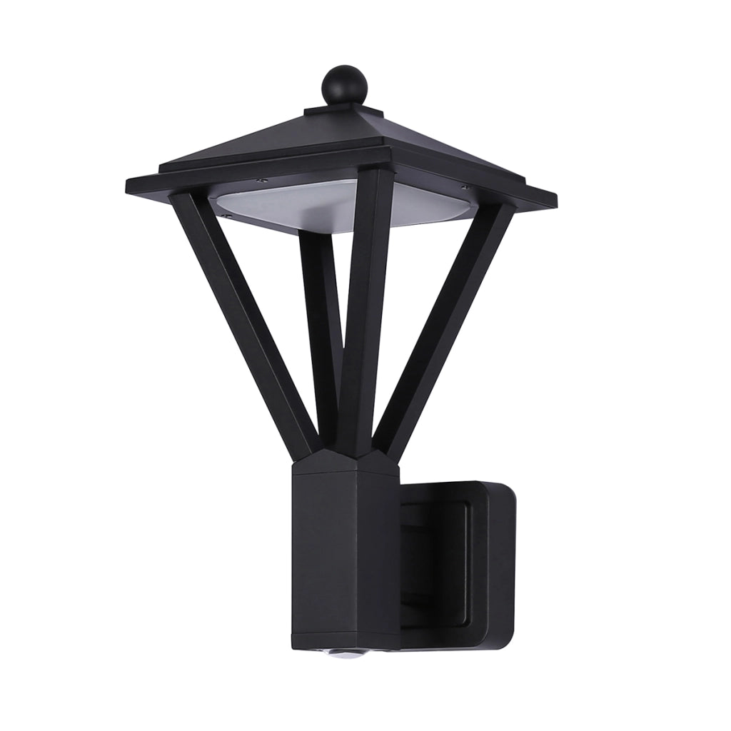 Applique esterna conica LED 15W 3000K nera IP54 Italux