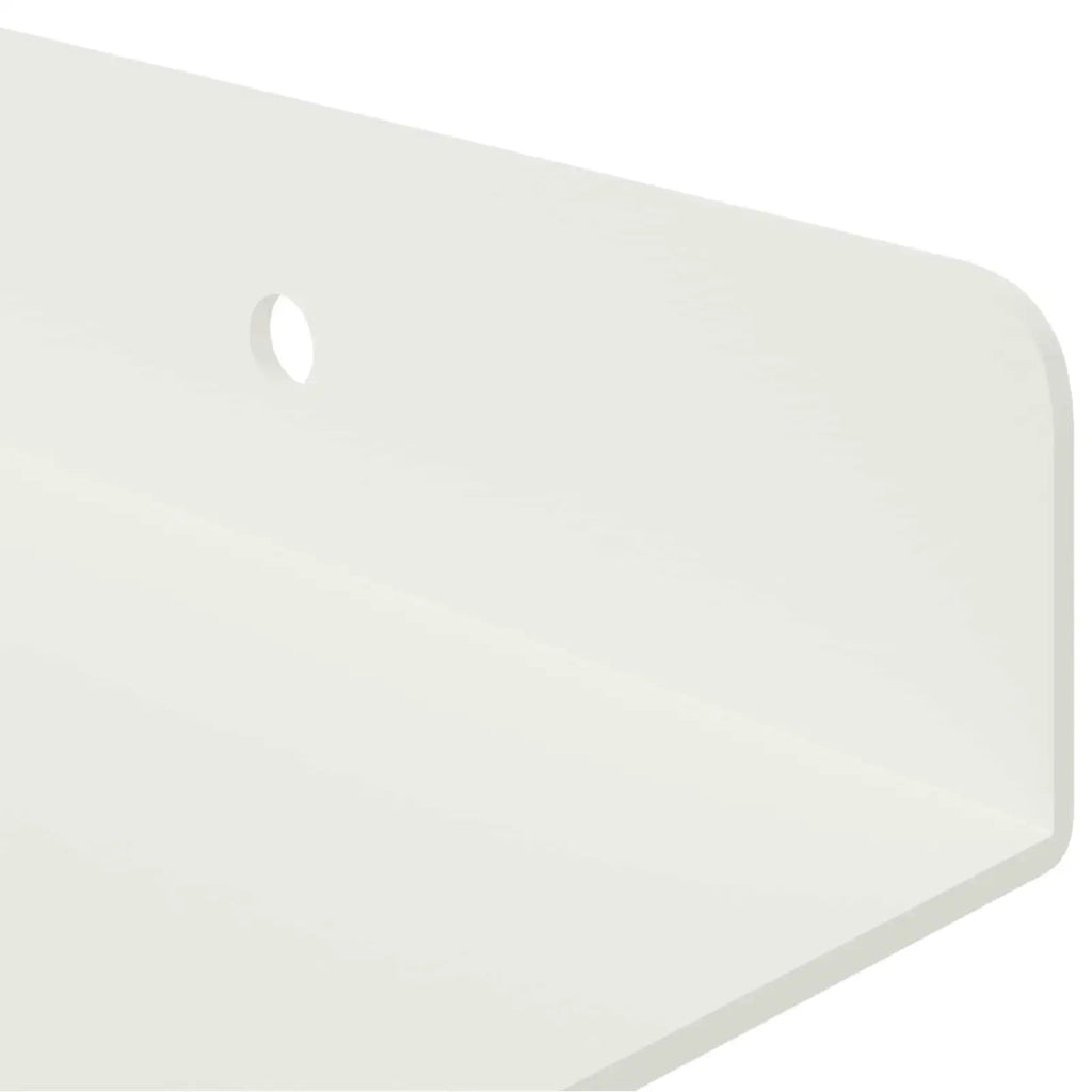 Mensola sospesa 3 pcs Bianco 40 x 9 x 2,5 cm Acciaio 8003935