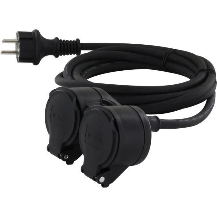 HO5RR-F 3 x1.5mm2- IP44 Estensione del foro a doppia testa- 10m-
