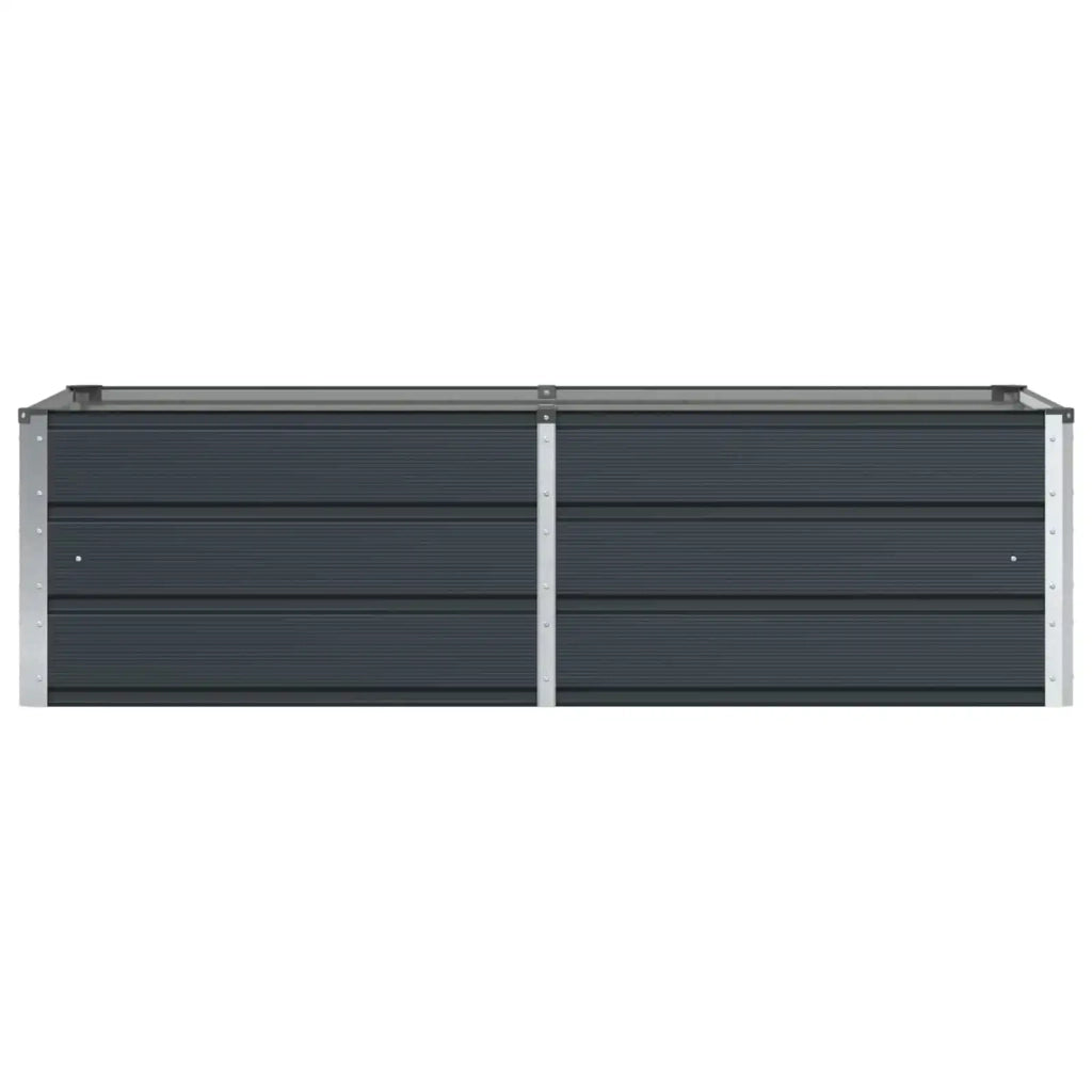 Fioriera Antracite 160 x 80 x 45 cm Acciaio
