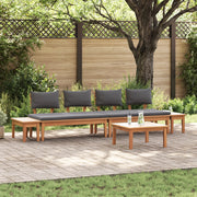 Set Pranzo Giardino  Legno Massello Teak 5 Pezzi