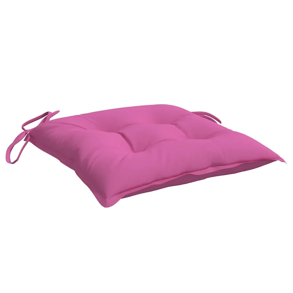 Cuscini per Sedia 4 pz | Cuscini per sedie Rosa 40x40x7 cm Tessuto