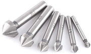 Set di punte per forare a tornio - 6 pezzi - Materiali di alta qualità - 6,3 mm a 20,5 mm - Adatto per creare un angolo e per levigare - Compatibile con metallo e legno