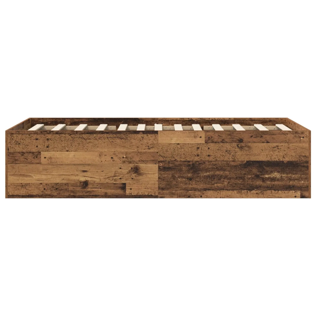 Struttura letto a pavimento Legno antico 80 x 200 cm 3429536