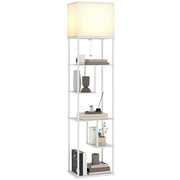 Lampada da Terra con Scaffale ¨C zephmum ¨C Bianco 3000K-6500K