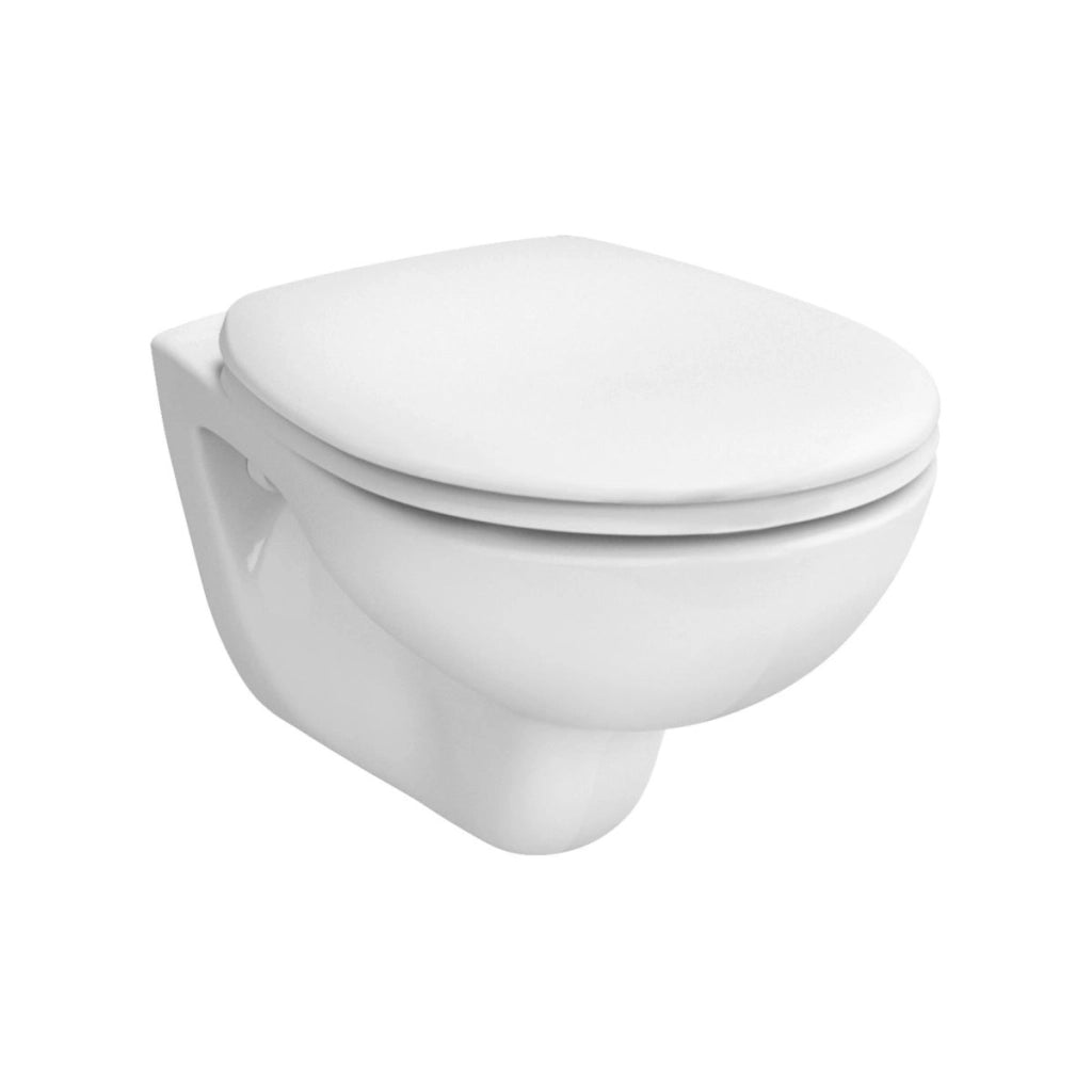 COPPIA SANITARI NORMUS IN CERAMICA BIANCA SOSPESA.