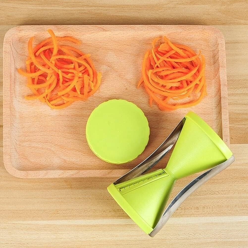 Affetta verdure manuale a spirale affettatrice per verdure Julienne in acciaio