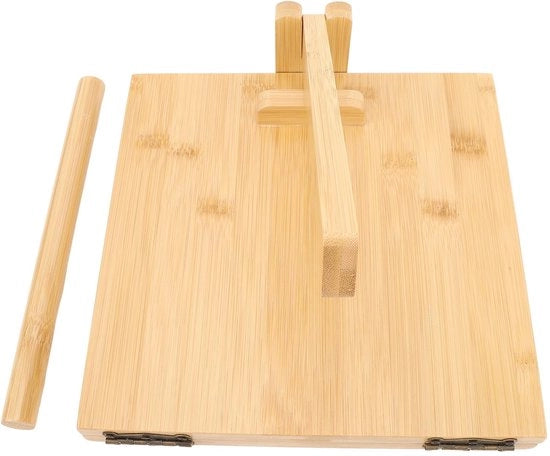 Fornitura di Tortilla in Legno 12 Pollici - Tortillamaker Manuale - Articolo in Acciaio Inossidabile - Facile Preparazione di Tacos - Alta Produttività - Tortilla Sottili - Rotolatore di Impasto